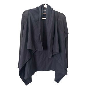 HARPUTS OWN Wool Draped Cardigan Navy‎ Small